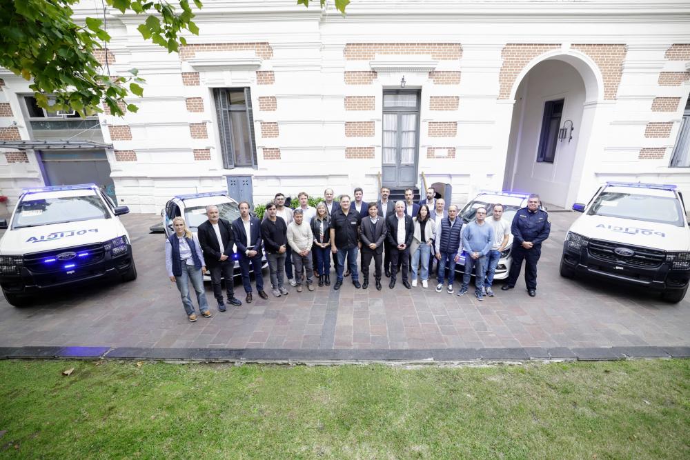 Kicillof encabezó el acto de adhesión de 19 municipios al Fondo de Fortalecimiento de la Seguridad