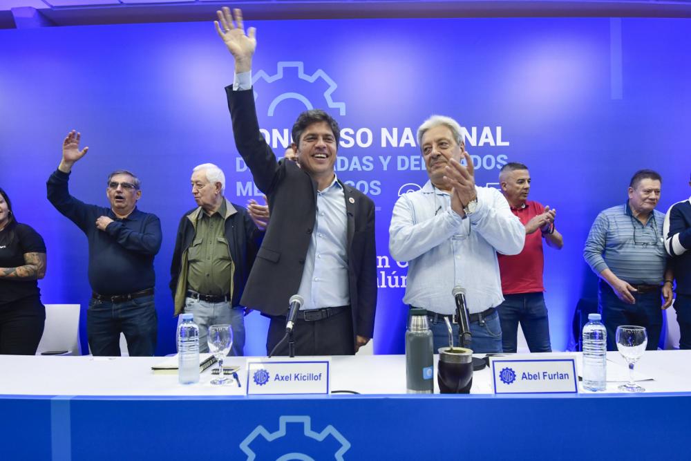 Kicillof cerró el Congreso de la UOM con duras críticas a Milei