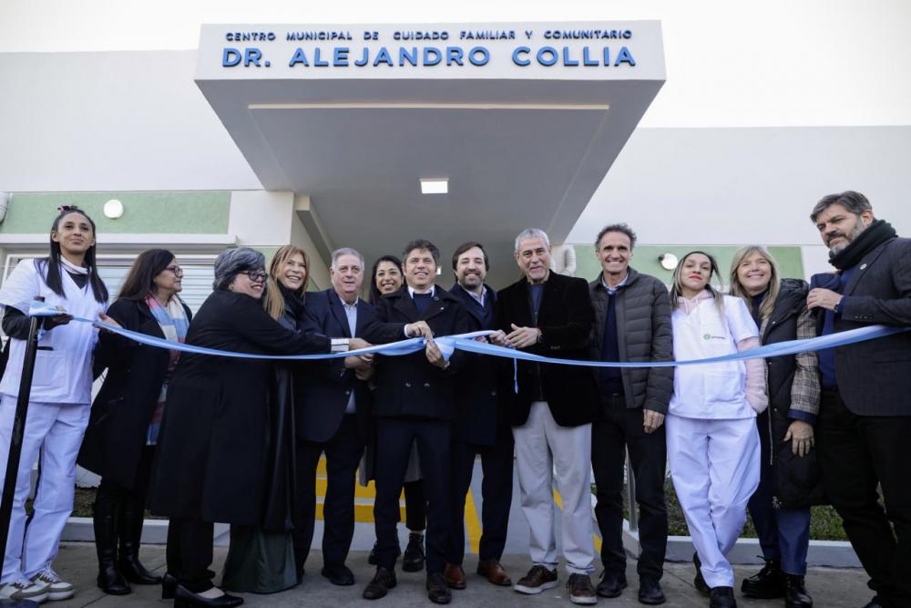 Kicillof inauguró un Centro de Atención Primaria de la Salud en Wilde