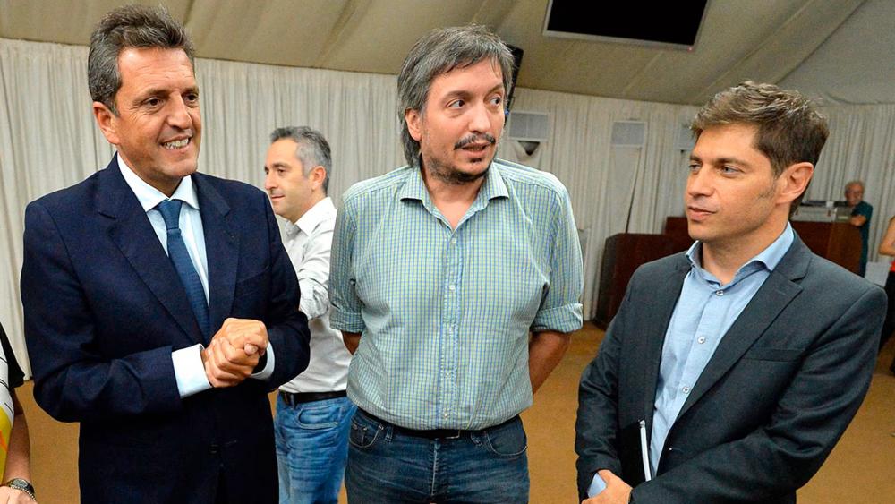 Axel Kicillof, Máximo Kirchner y Sergio Massa acordaron presentar a los candidatos más “competitivos”