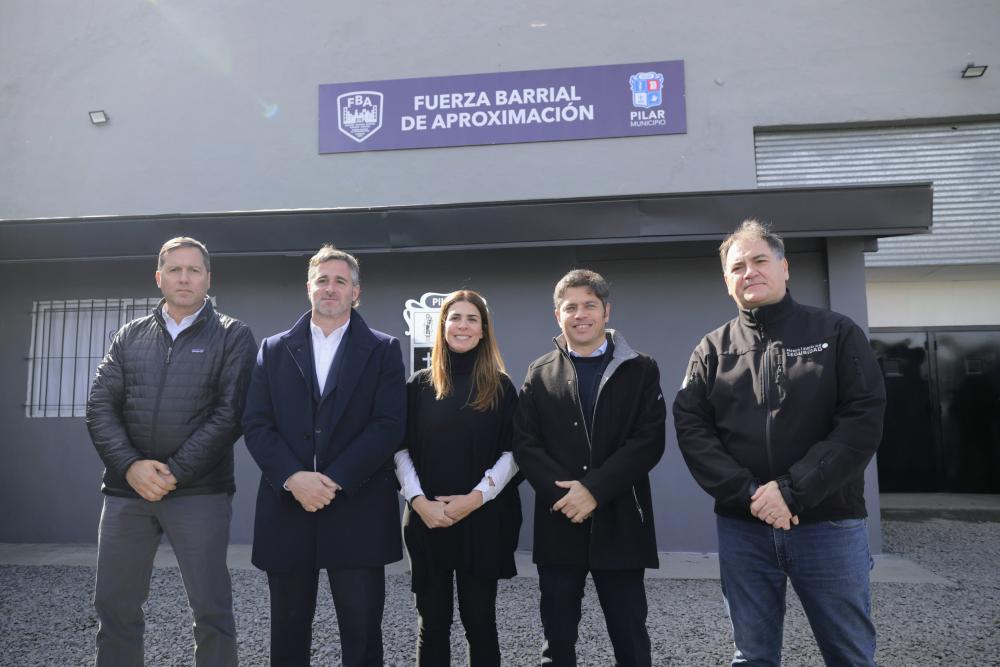 Kicillof inauguró una base de la Fuerza Barrial de Aproximación