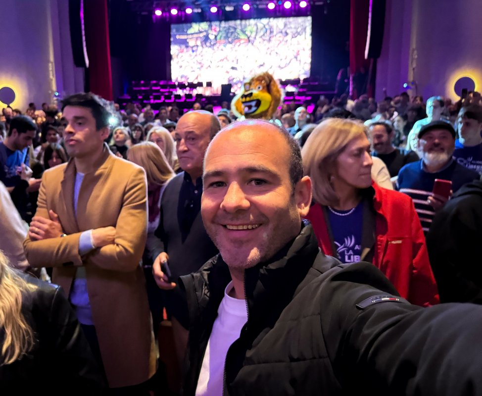 Federico Chouhy acompaño al presidente Milei en el acto de Junín