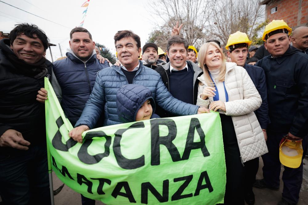 Kicillof: "Milei vino un rato a sacarse una foto, pero no se anima a caminar los barrios de La Matanza"
