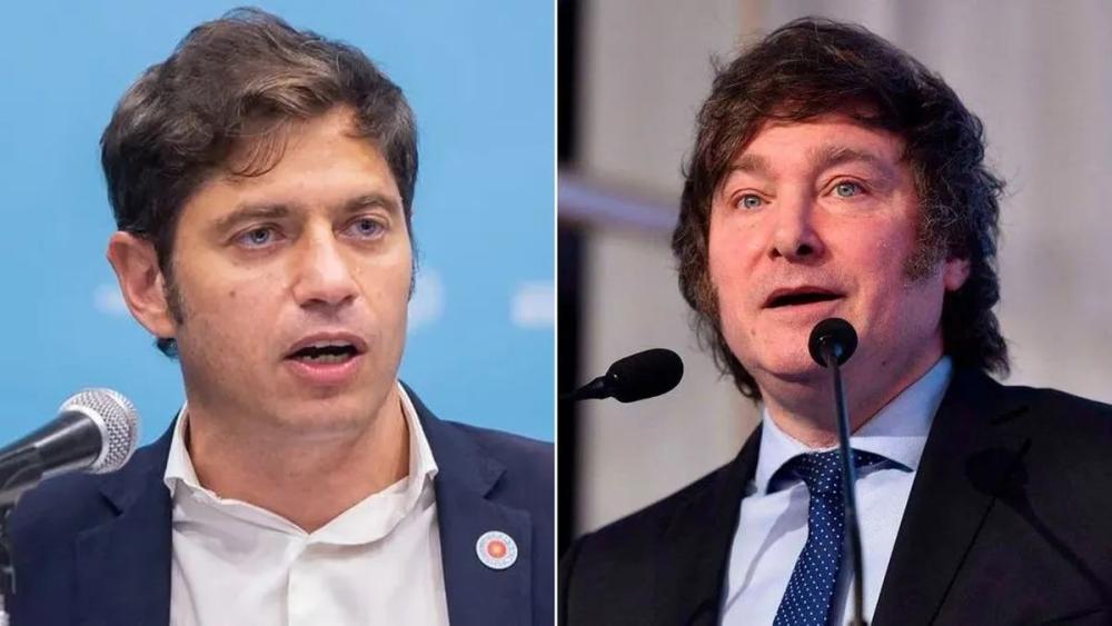 Una encuesta mide un hipotético mano a mano electoral entre Milei y Kicillof en el Conurbano