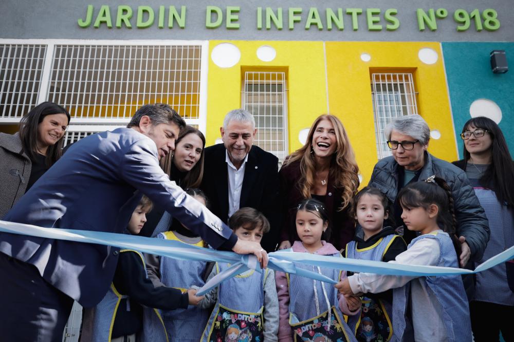 Kicillof inauguró el nuevo edificio del Jardín de Infantes N°918