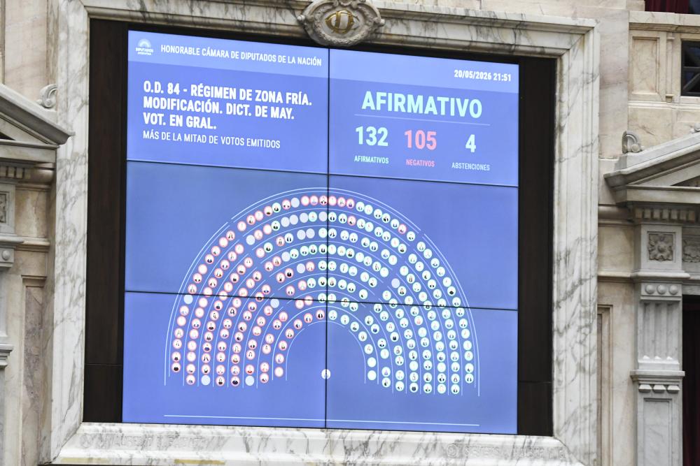 Diputados dio media sanción al proyecto de “Ley Hojarasca” y los cambios al régimen de zonas frías