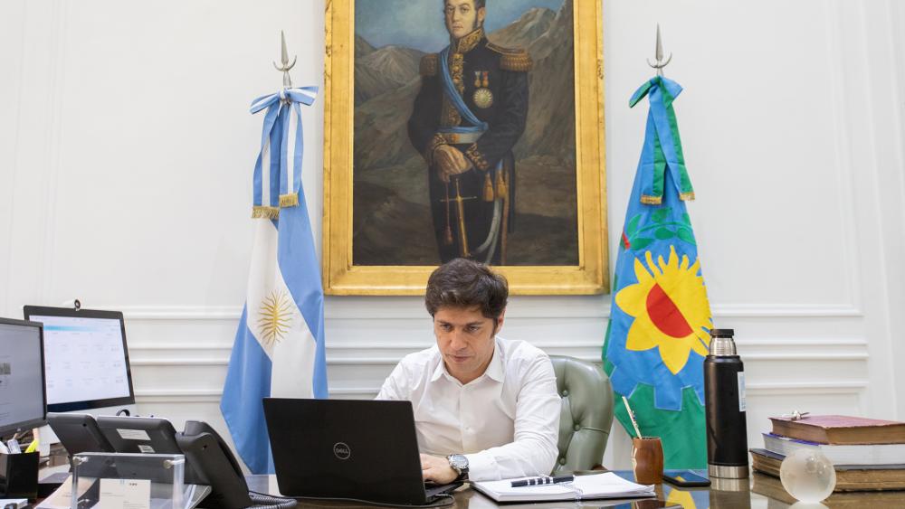 Kicillof participará por videoconferencia de un encuentro del peronismo del sur de Santa Fe