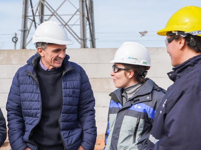 Katopodis presentó los avances de la nueva Estación Transformadora de Quequén