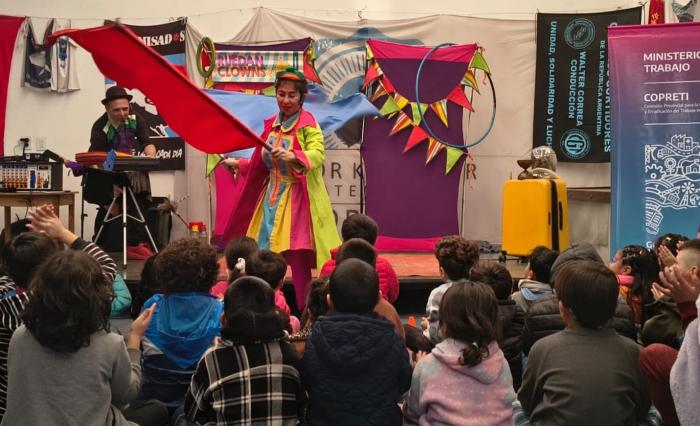 Provincia llevó actividades recreativas a niños y niñas en los nodos de COPRETI