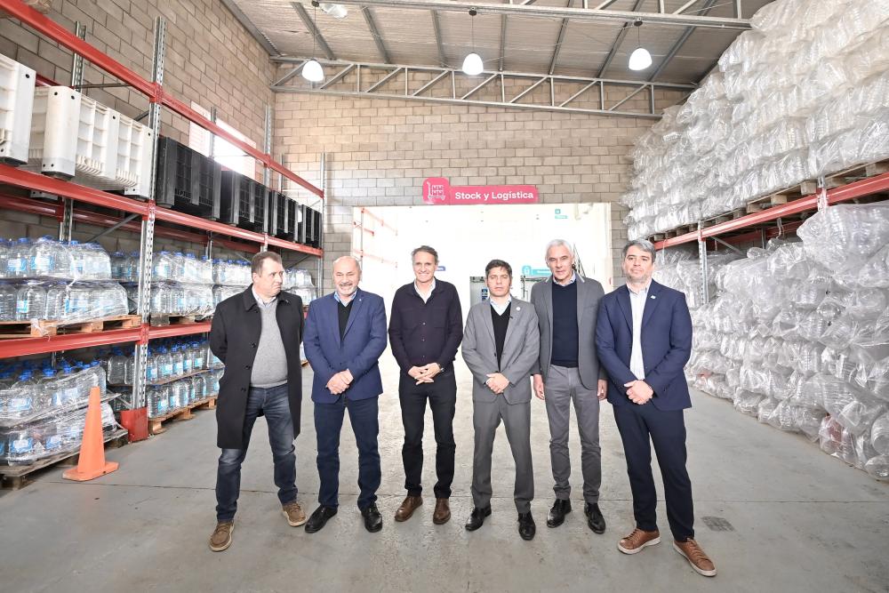 Kicillof inauguró la primera planta embotelladora de Aguas Bonaerenses